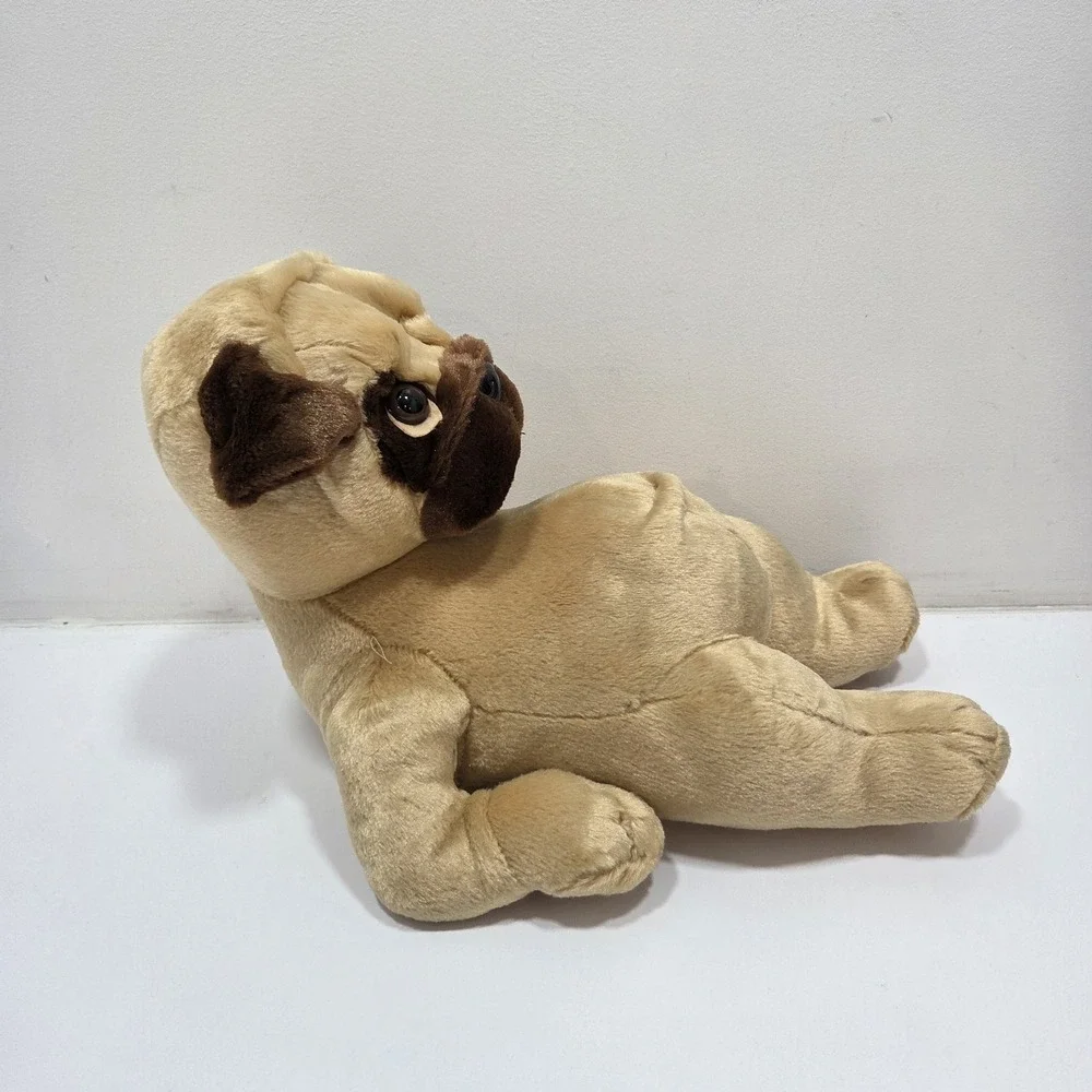 Bestever Toy Pug Dog Plush Lounging‎ Puppy Laying Stuffed Animal